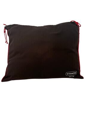 Upcycled Accent Pillow 14x18 Made from Authentic Dust Cover Brown